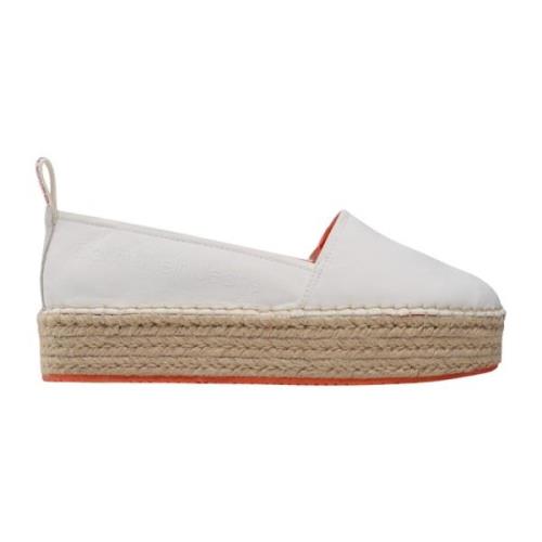 Calvin Klein Jeans Stiliga Espadrillos för Sommaren White, Dam