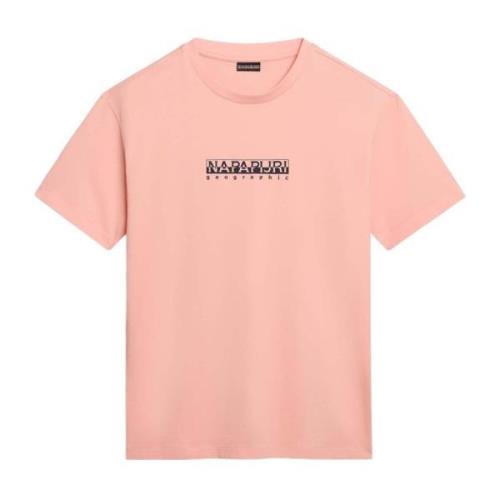 Napapijri Kortärmad T-shirt Pink, Herr