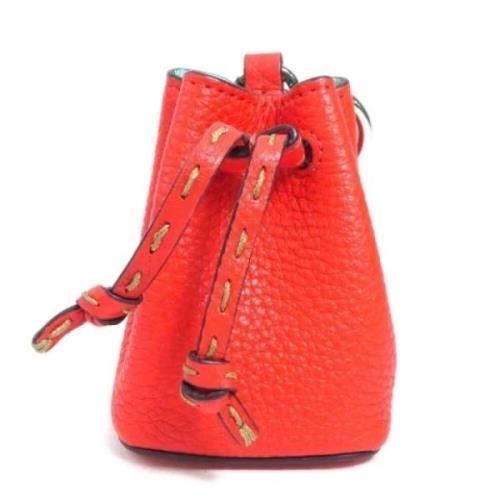 Fendi Vintage Pre-owned Laeder nyckelhllare Orange, Dam