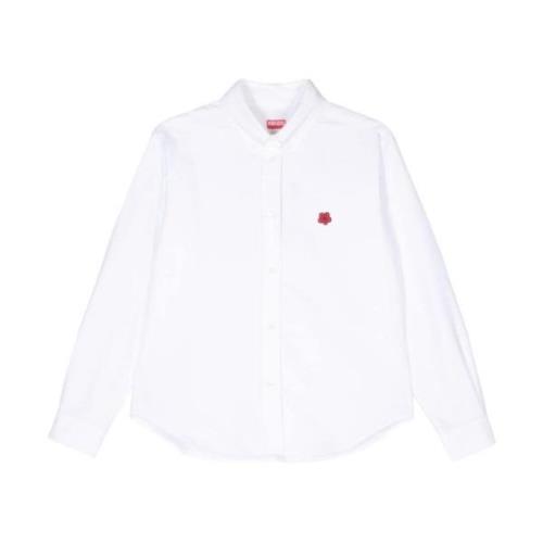 Kenzo Vit Broderad Logoskjorta White, Dam