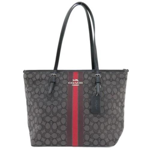 Coach Pre-owned Pre-owned Canvas totevskor Black, Dam