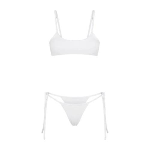 F**k Bikini 2-Delat Set White, Dam