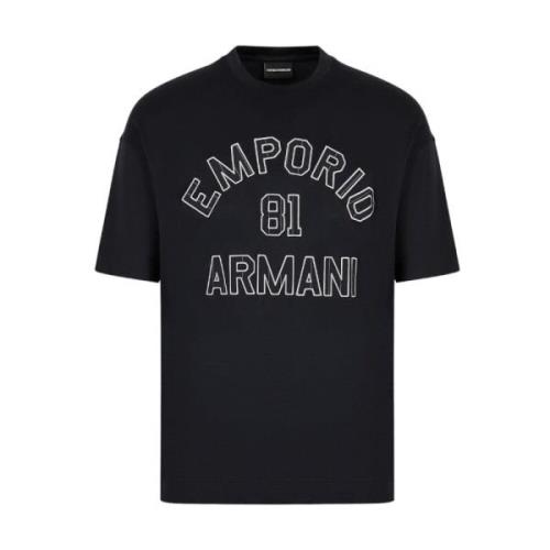 Emporio Armani Kortärmad T-shirt Blue, Herr