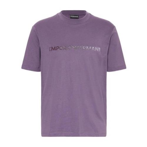 Emporio Armani Kortärmad T-shirt Purple, Herr