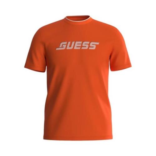 Guess Kortärmad T-shirt Orange, Herr