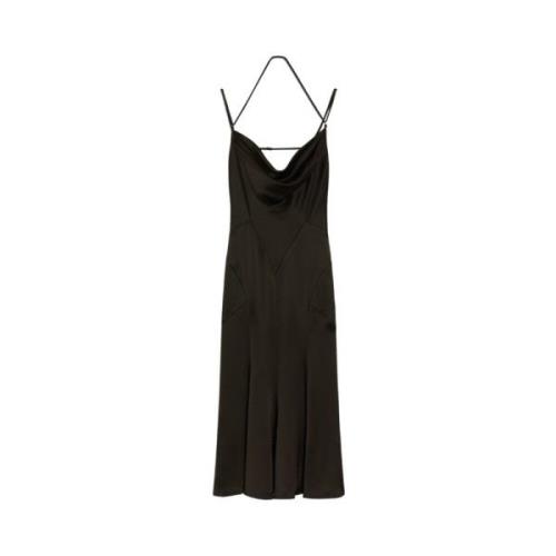 Trussardi Midi Dresses Black, Dam