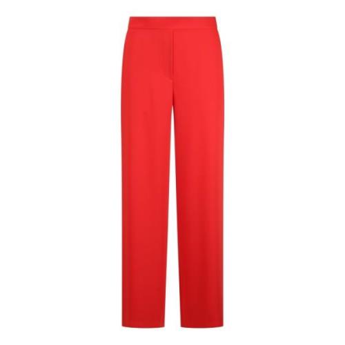 P.a.r.o.s.h. Jersey Wide Leg Byxor Red, Dam