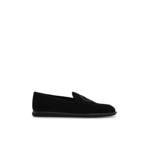 Giorgio Armani Mockaskor typ loafers Black, Herr