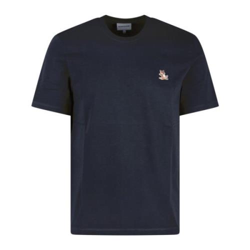 Maison Kitsuné Chillax Fox Patch T-Shirt Blue, Herr