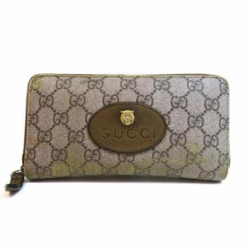 Gucci Vintage Pre-owned Laeder plnbcker Beige, Dam