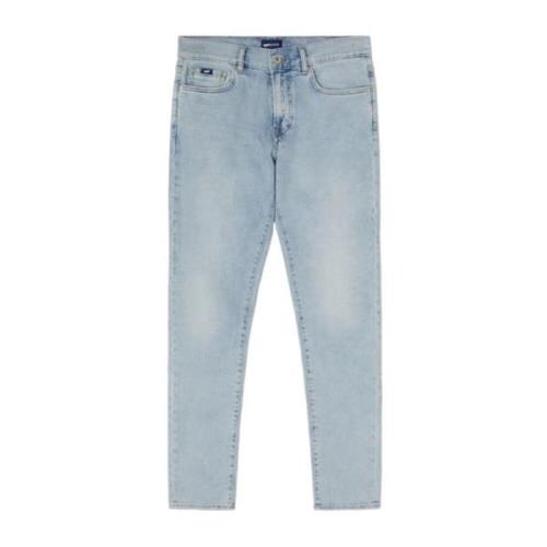 GAS Klassiska Denim Jeans med 5 Fickor Blue, Herr