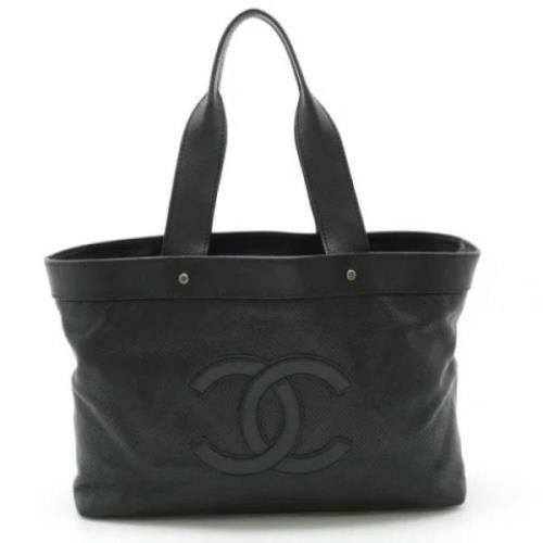 Chanel Vintage Pre-owned Laeder totevskor Black, Dam