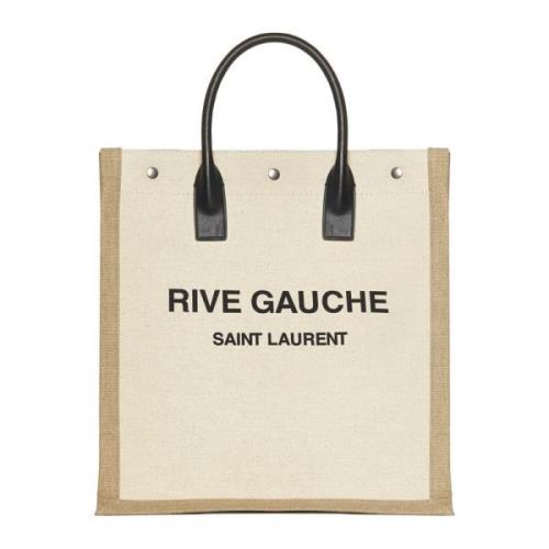 Saint Laurent Rive Gauche Tote Bag Beige, Herr