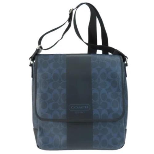 Coach Pre-owned Pre-owned Plast axelremsvskor Blue, Dam