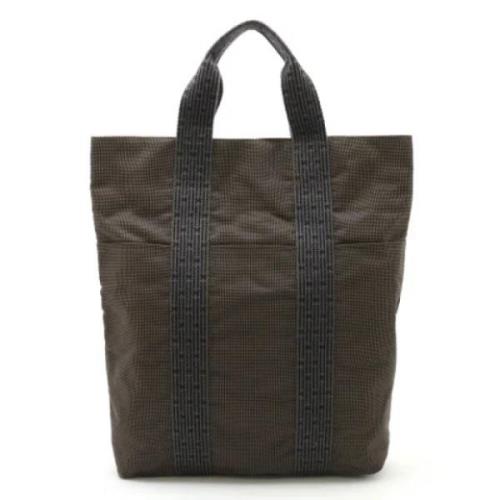 Hermès Vintage Pre-owned Canvas totevskor Black, Dam