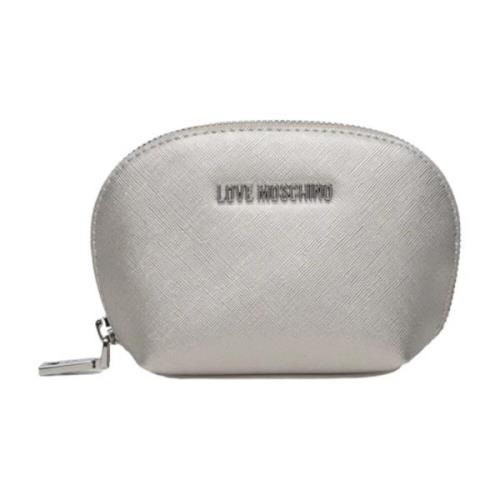 Love Moschino Stilfult Beauty Case för Essentials Gray, Dam