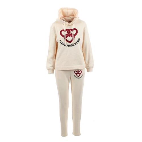 Love Moschino Stilfull Jumpsuit för Kvinnor White, Dam