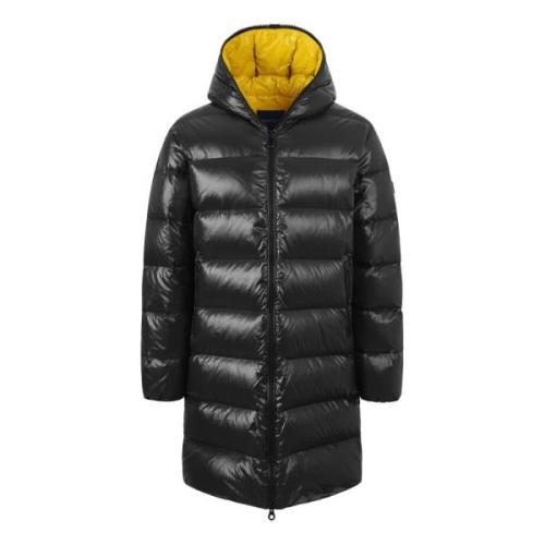 Duvetica Svart huva dunjacka Aw23 Black, Herr