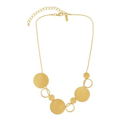 Dansk Copenhagen Skandinavisk Elegans Guld Halsband Yellow, Dam