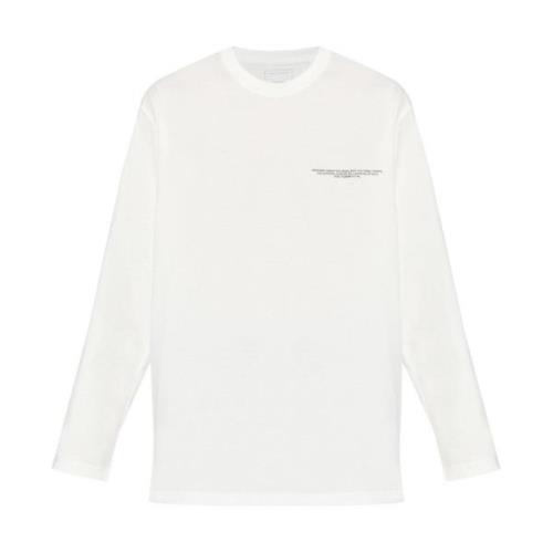 Y-3 Vit Långärmad T-shirt White, Herr