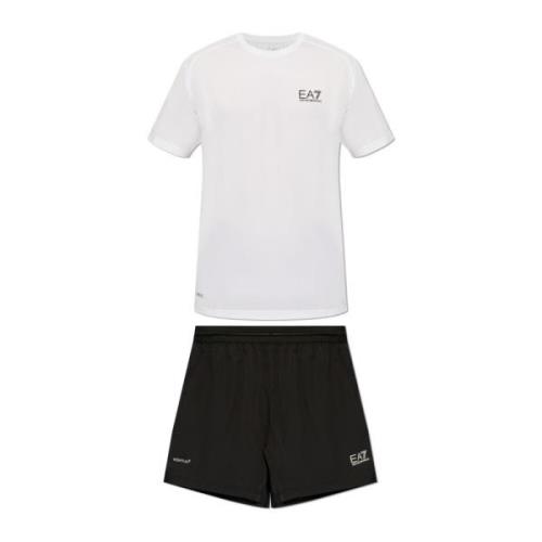 Emporio Armani EA7 Set: T-shirt och Shorts White, Herr