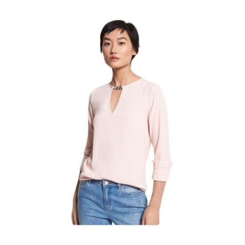 Michael Kors Stilren Sweatshirt för Trendig Look Pink, Dam