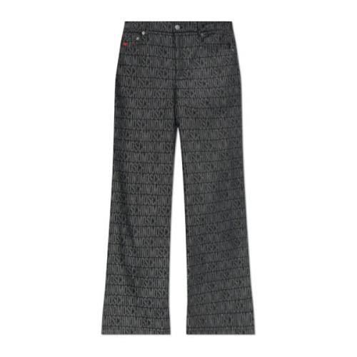 Moschino Jeans med logotyp Gray, Dam