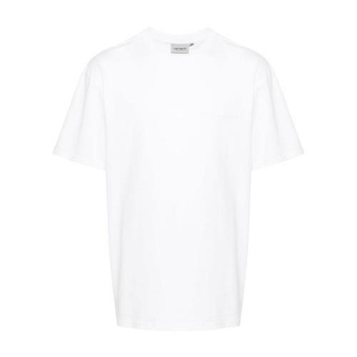 Carhartt Wip Script Logo Bomull T-shirt White, Herr