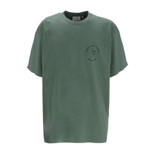 Carhartt Wip Stämpel Grafisk Bomull T-shirt Green, Herr