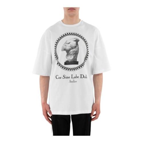 Corsinelabedoli Kortärmad T-shirt för män White, Herr