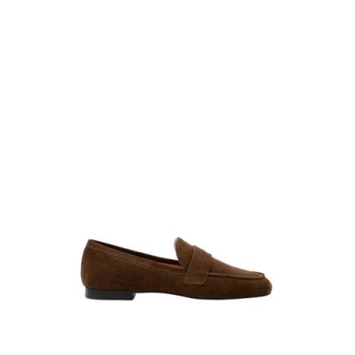 Parallele Sammet Cognac Moccasin Brown, Dam