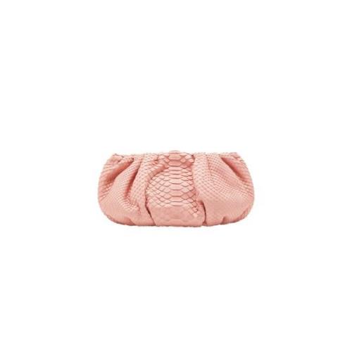 Biagini Mini Rosa Python Clutch Väska Pink, Dam