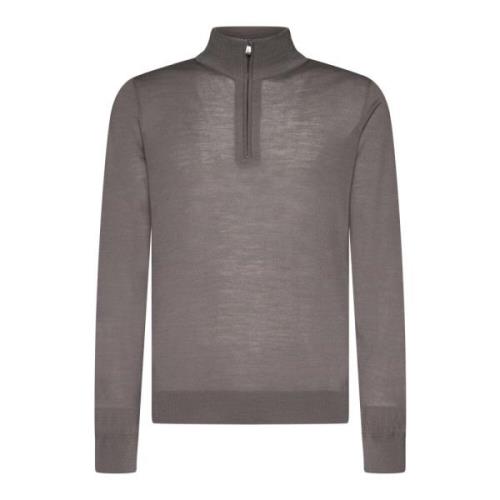 Piacenza 1733 Stiliga Sweaters i Vit/Blå Gray, Herr