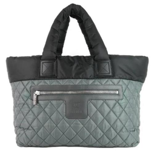 Chanel Vintage Pre-owned Nylon totevskor Gray, Dam