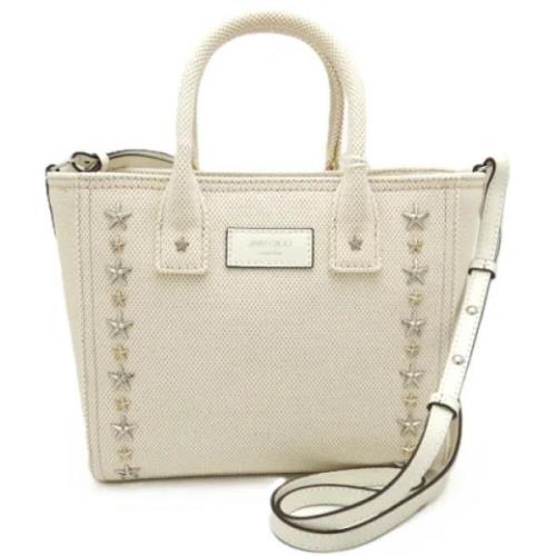 Jimmy Choo Pre-owned Pre-owned Tyg handvskor Beige, Dam