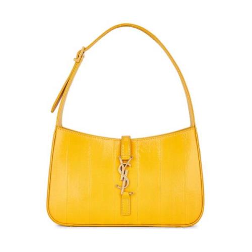 Saint Laurent Logo Hobo Axelväska Yellow, Dam