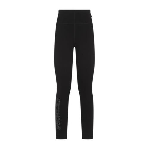 Moncler Svarta Leggings för Kvinnor Black, Dam