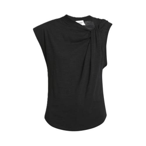 Isabel Marant Étoile Asymmetrisk Ärmlös Topp Löst Passform Black, Dam