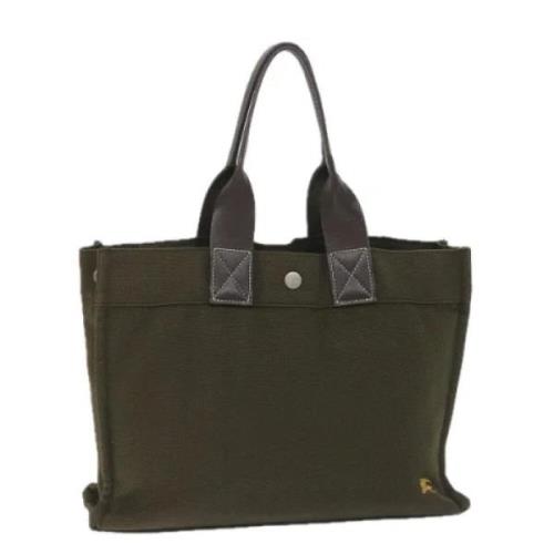 Burberry Vintage Pre-owned Canvas totevskor Green, Dam