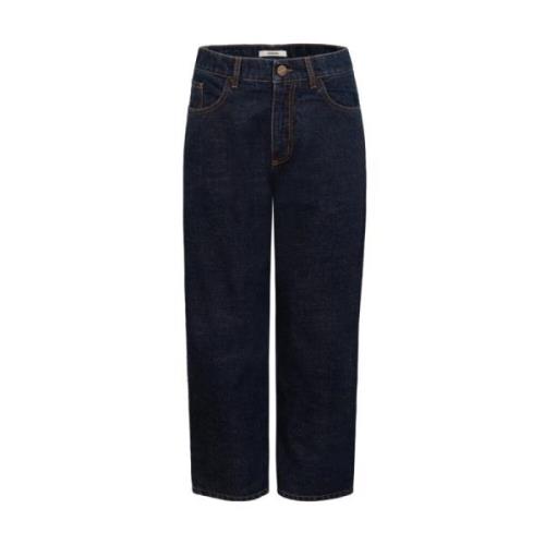 Odeeh Blå Jeans med Bourgogne Foder Blue, Dam