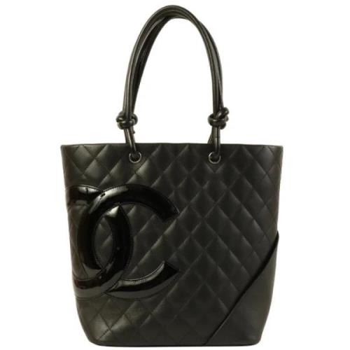 Chanel Vintage Pre-owned Tyg totevskor Black, Dam