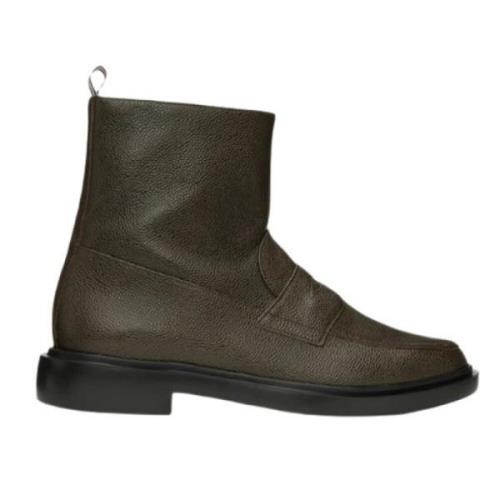 Thom Browne Penny Loafer Ankelboots Mörkbrun Brown, Herr