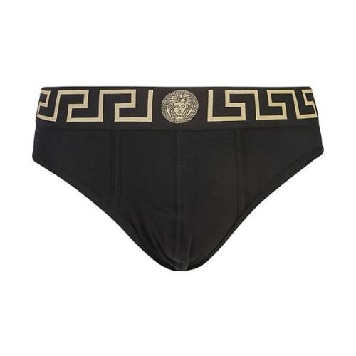 Versace Svart Ekologisk Bomull Jersey Underkläder Black, Herr