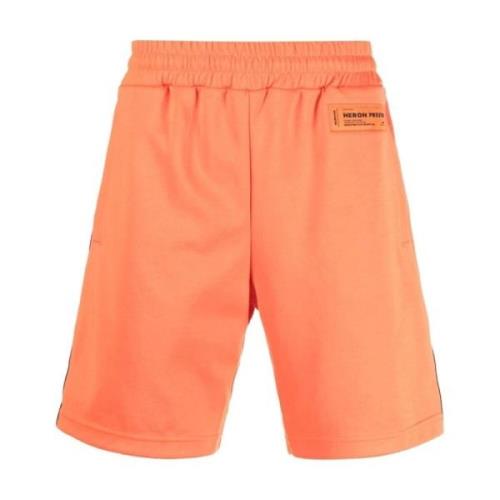 Heron Preston Orange Shorts Ss22 Elastisk Midja Orange, Herr