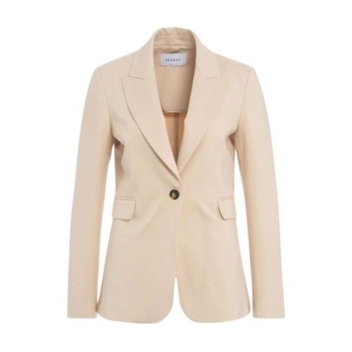 Gender Beige Blazer Aw24 Beige, Dam