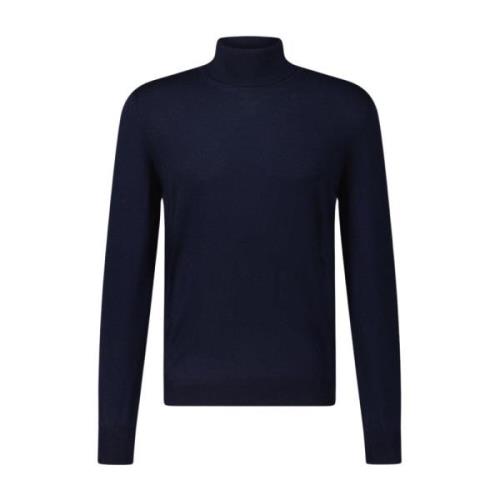 Gran Sasso Ull Turtleneck Tröja Blue, Herr