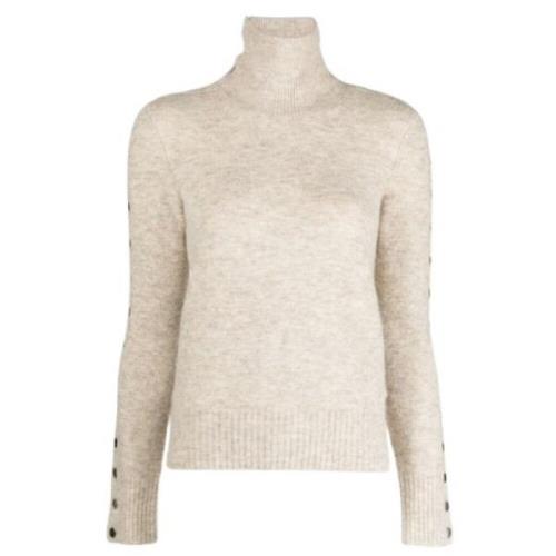 Isabel Marant Beige Turtleneck Pullover Långa ärmar Beige, Dam