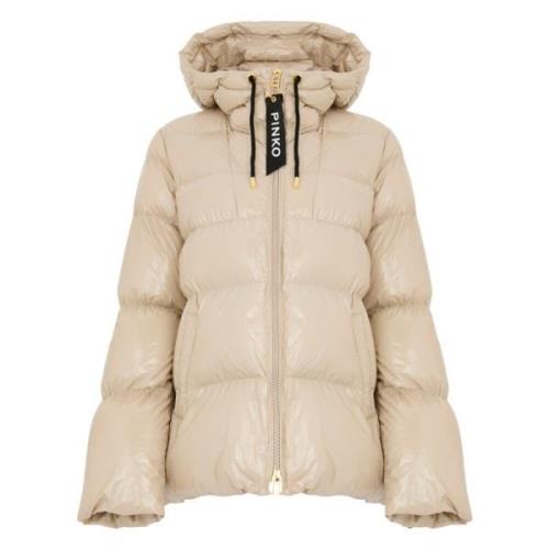 Pinko Beige Kappor för Kvinnor Beige, Dam