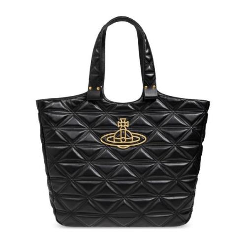 Vivienne Westwood Axelväska med logotyp Black, Dam