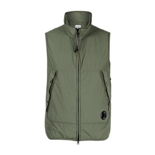 C.p. Company Vadderad Gilet med Linsdetalj Green, Herr